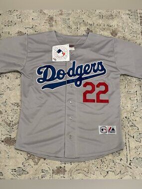 Majestic Authentic LA Dodgers Road Clayton Kershaw #22 MLB Jersey